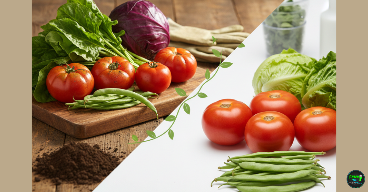 Organic farming, nutritional value of vegetables, organic vs conventional, mineral deficiency, healthy eating, Rutgers University study, sustainable agriculture.