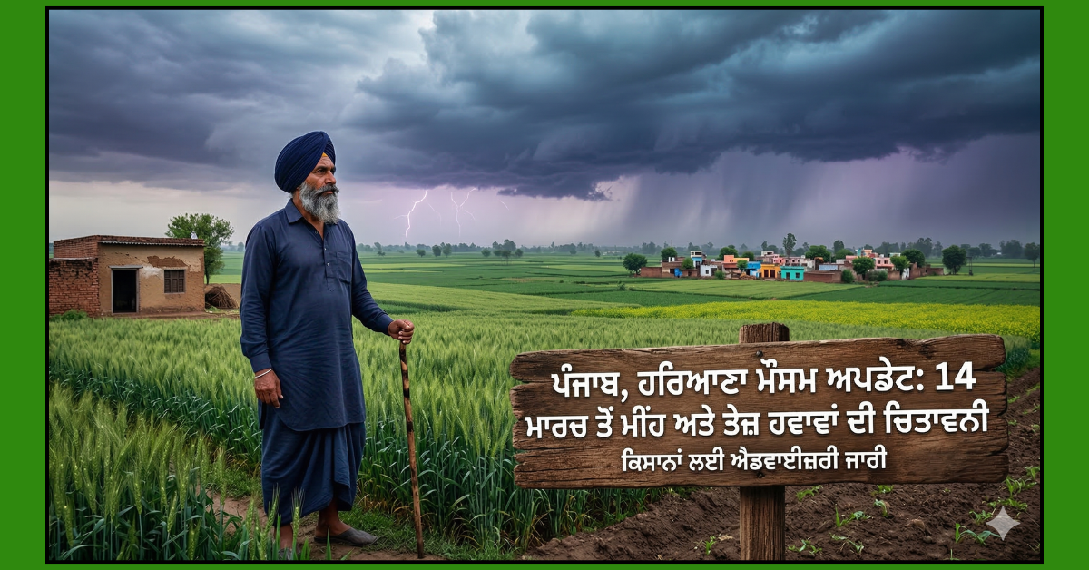 Punjab Weather, Haryana Rain Alert, IMD Chandigarh Bulletin, Western Disturbance, Farmer Advisory, Hailstorm in Punjab. Weather News, Punjab, Haryana, Chandigarh, Agriculture, Rain Alert, IMD.ਪੰਜਾਬ ਦਾ ਮੌਸਮ, ਹਰਿਆਣਾ ਮੀਂਹ ਦੀ ਚਿਤਾਵਨੀ, ਮੌਸਮ ਕੇਂਦਰ ਚੰਡੀਗੜ੍ਹ, ਪੱਛਮੀ ਗੜਬੜੀ, ਕਿਸਾਨਾਂ ਲਈ ਸਲਾਹ, ਗੜੇਮਾਰੀ ਦਾ ਅਲਰਟ, ਮੌਸਮ ਦੀ ਖ਼ਬਰ, ਪੰਜਾਬ, ਹਰਿਆਣਾ, ਚੰਡੀਗੜ੍ਹ, ਖੇਤੀਬਾੜੀ, ਮੀਂਹ ਦਾ ਅਲਰਟ,