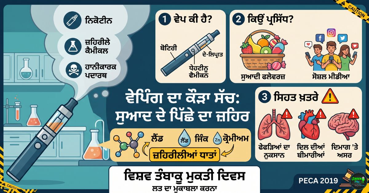 ਵੇਪਿੰਗ ਦੇ ਨੁਕਸਾਨ (Vaping de nuksan)