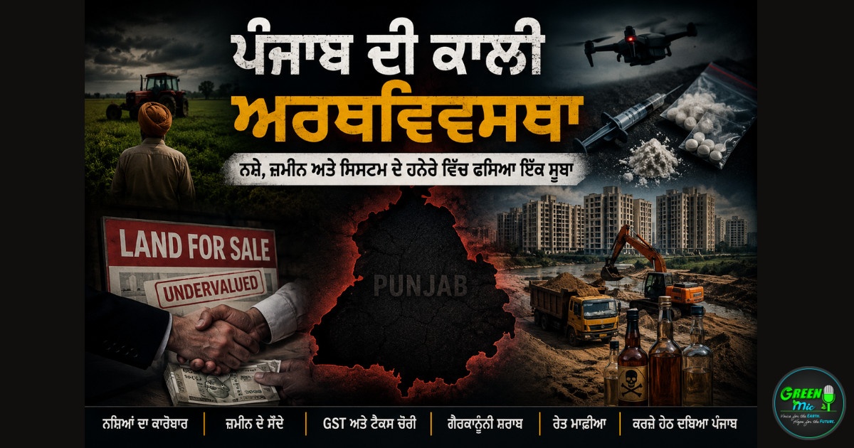 ਪੰਜਾਬ ਦੀ ਕਾਲੀ ਅਰਥਵਿਵਸਥਾ: ਨਸ਼ਾ, ਜ਼ਮੀਨੀ ਸੌਦੇ ਅਤੇ ਵਿੱਤੀ ਸੰਕਟ ਦੀ ਪੜਤਾਲ