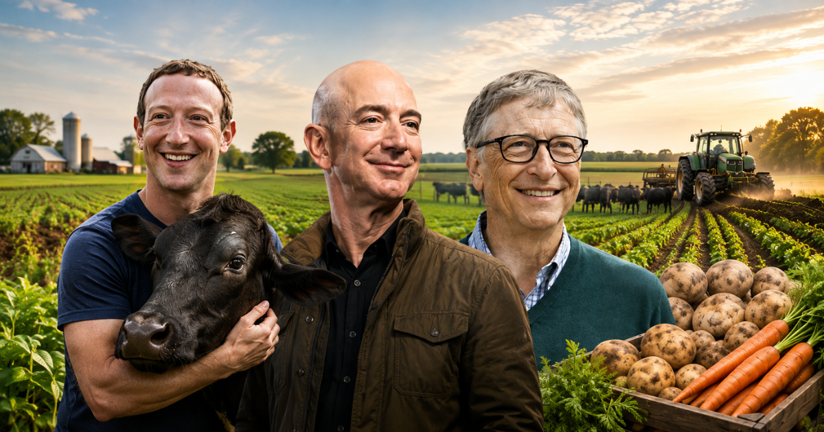 Tech billionaires investing in farmland